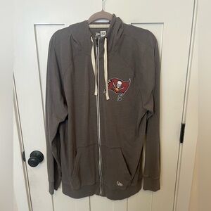 Tampa Bay Buccaneers New Era full-zip hoodie XL NFL Gray